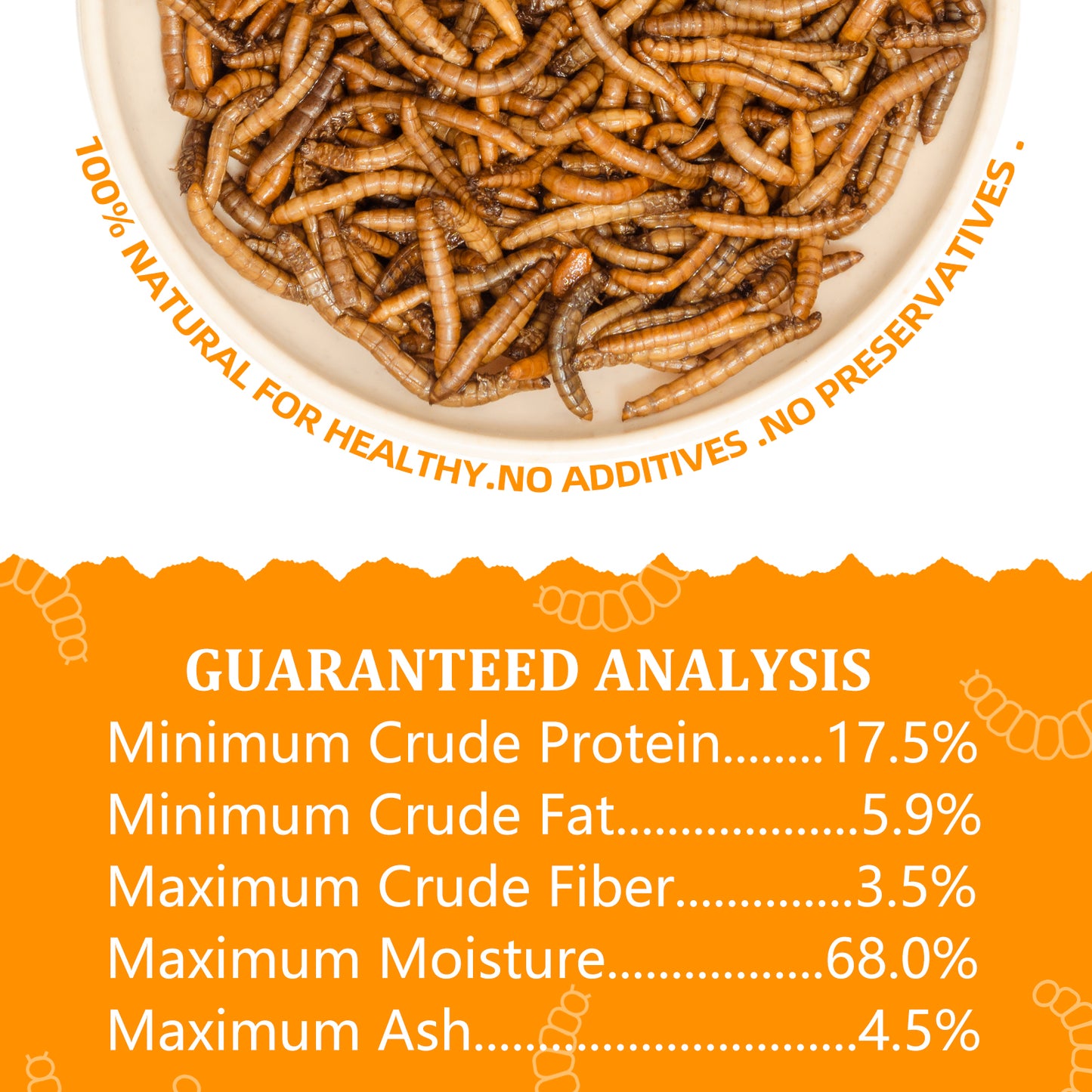 JADINGSFARM 6 Pack Canned Mealworms for Reptiles, Fish, Birds and Small Animals, Meal Worms, Healthy High Protein Treat, Reptile Bird Fish Food 7.2 Ounces Total
