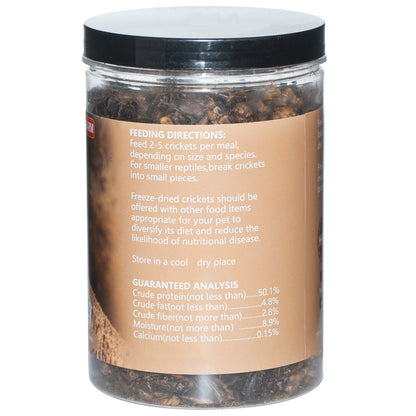 JADINGSFARM Freeze Dried Crickets – 4.5 Oz High Protein Freeze Dried Crickets, Food for Reptiles, Bearded Dragons, Lizards, Geckos, Birds, Fish,Hedgehogs, Bearded Dragon Food
