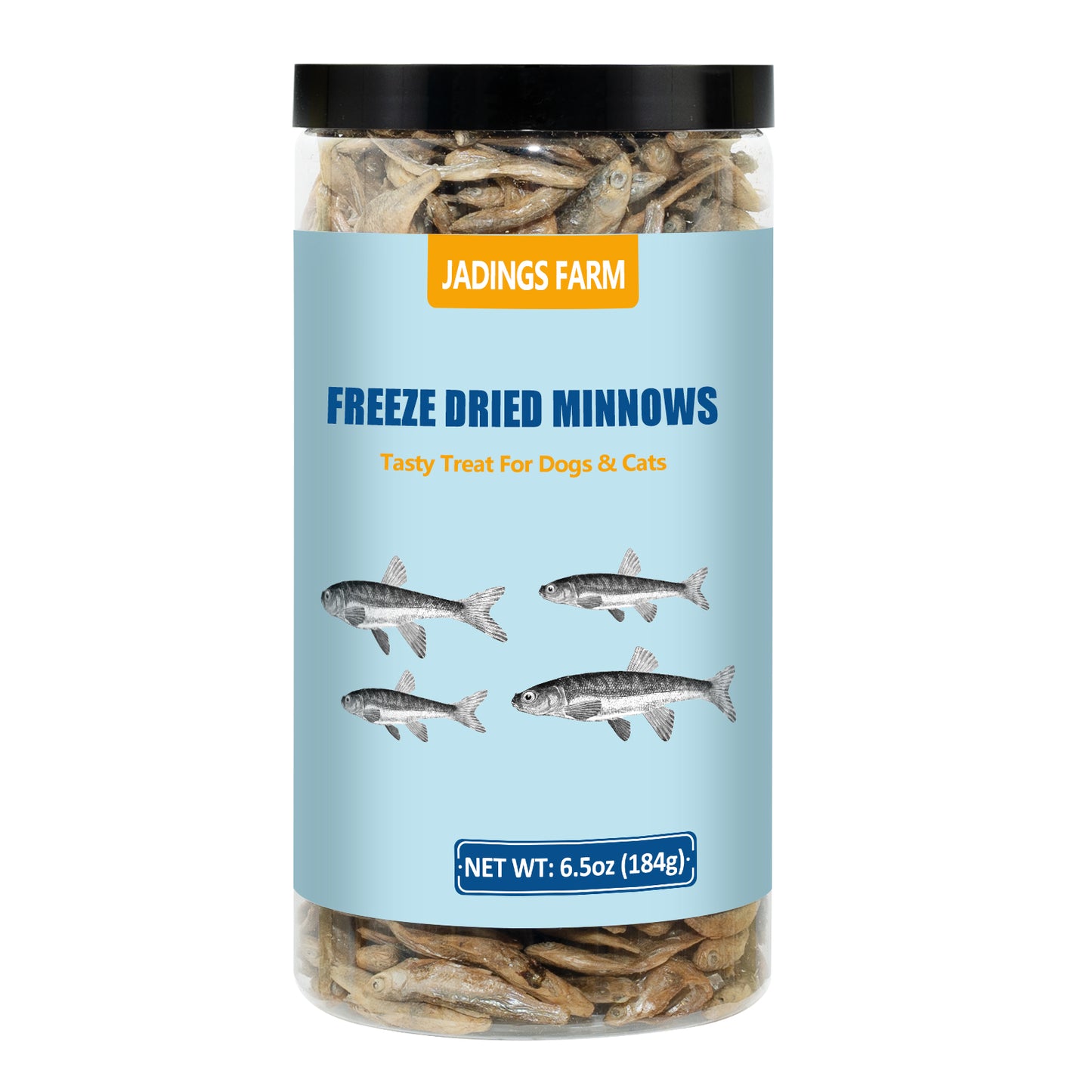 JADINGSFARM Minnows - Freeze Dried Minnows - 100% Natural Premium Cat & Dog Treat