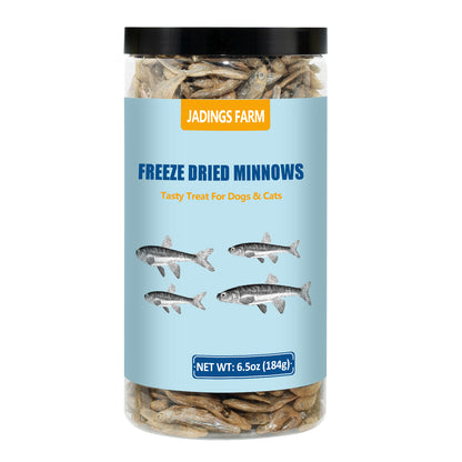 JADINGSFARM Minnows - Freeze Dried Minnows - 100% Natural Premium Cat & Dog Treat