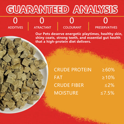 JADINGSFARM Freeze Dried Chicken Liver Pet Treats 8.8 OZ, Freeze Dried Raw Single Ingredient Dog Treats, Training Treats, Meal Toppers for Dogs Cats, High Protein, Grain Free, Gluten Free