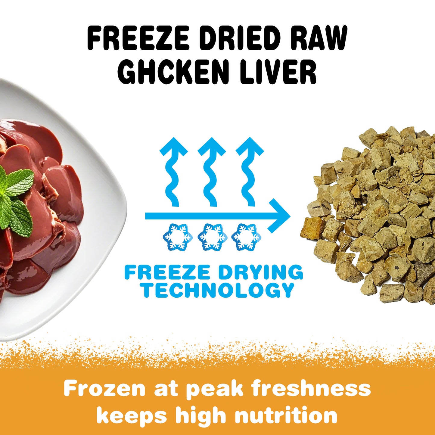 JADINGSFARM Freeze Dried Chicken Liver Pet Treats 8.8 OZ, Freeze Dried Raw Single Ingredient Dog Treats, Training Treats, Meal Toppers for Dogs Cats, High Protein, Grain Free, Gluten Free