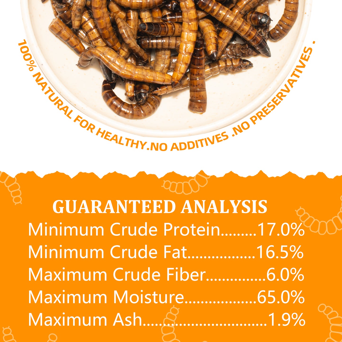 JADINGSFARM 6 Pack Canned Superworms for Reptiles, Fish, Birds and Small Animals, Super Worms, Healthy High Protein Treat for Reptile Bird Fish Food 7.2 Ounces Total